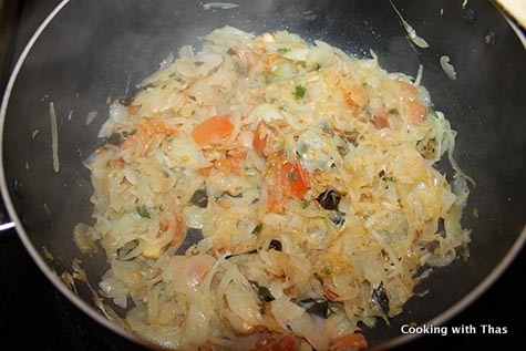 making ground beef biryani