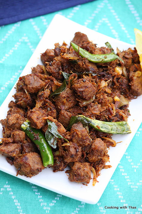 Beef Chukka or Kerala Beef Stir Fry – Cooking with Thas – Wholesome ...