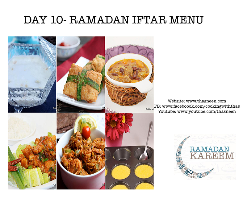 Day 10 Ramadan Iftar Menu