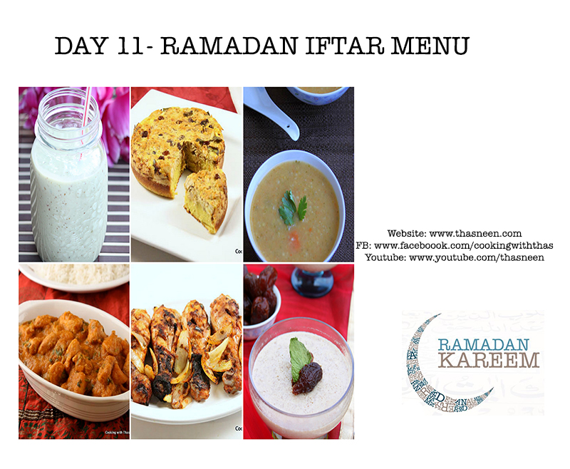 Day 11 Ramadan Iftar Menu