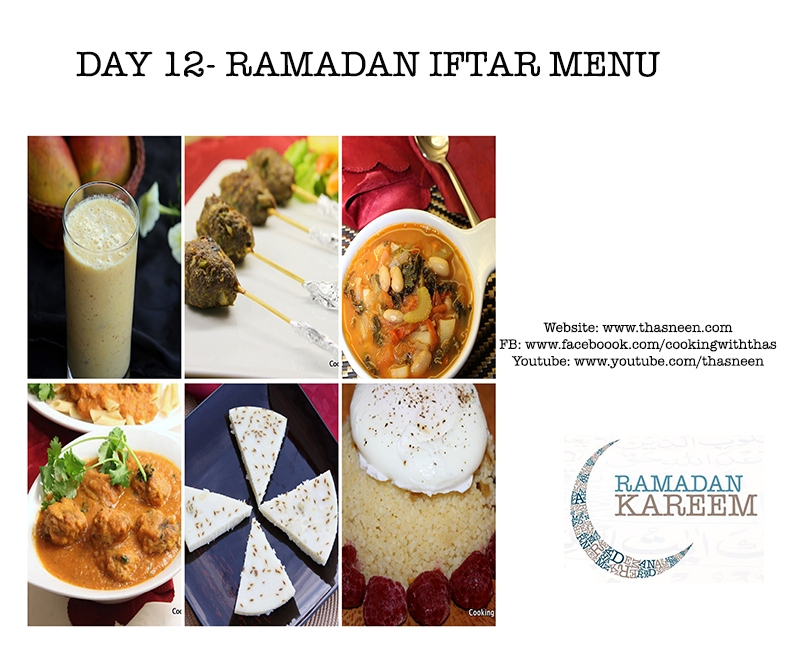 Day12 Ramadan Iftar Menu