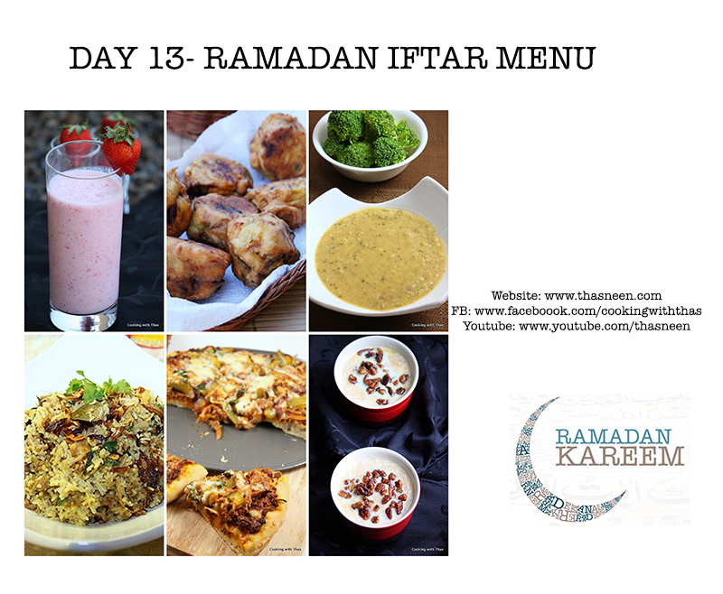 Day13 Ramadan Iftar Menu
