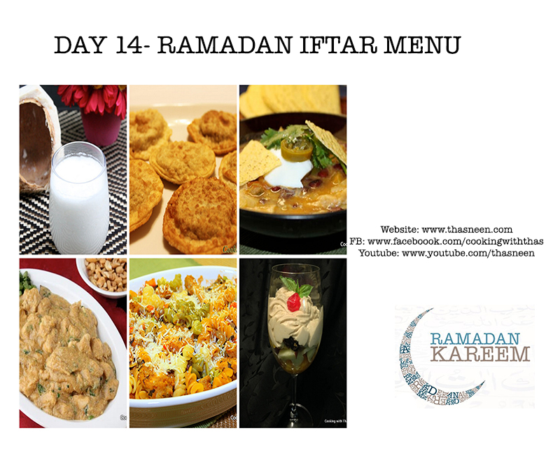 Day14 Ramadan Iftar Menu