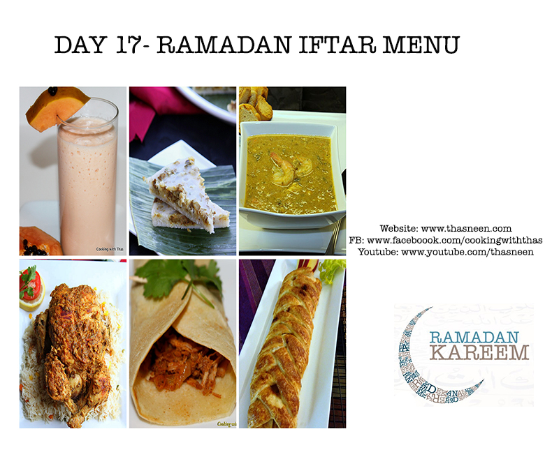 Day17 Ramadan Iftar Menu
