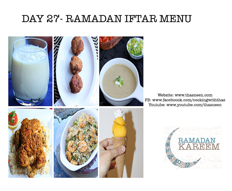 Day27 Ramadan Iftar Menu