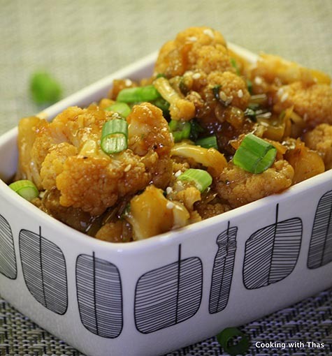 Cauliflower in Soy sauce and Hoisin Sauce