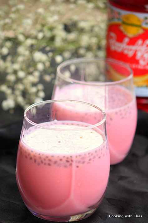 Chilled Rooh Afza Milk