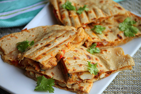 Indian style Quesadilla