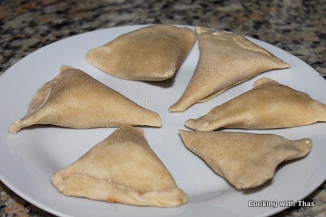 making samosas