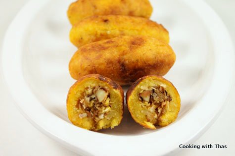 stuffed plantain fry