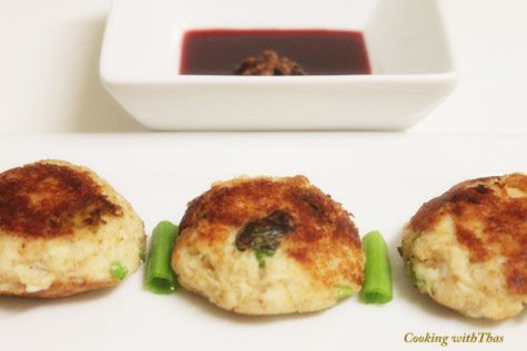 Crab Cakes with Spice Infused Pomegranate Sauce