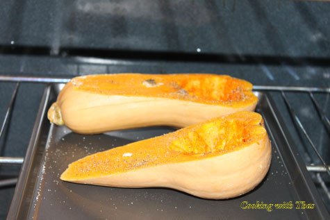 Squash in the oven
