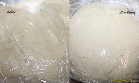 Before-After Rising the Dough