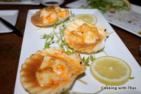 Broiled Diver Scallops