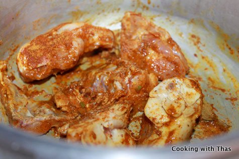 Chicken with haleem masala