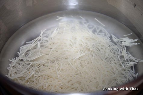 Cooking vermicelli