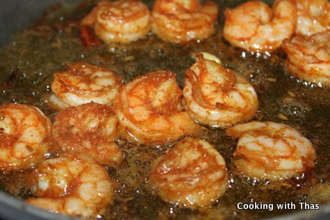 Frying Shrimp