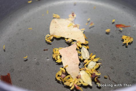 Making Rice for Biryani