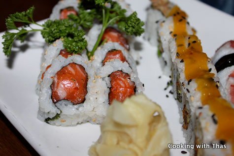 Spicy Sake and Spicy Salmon