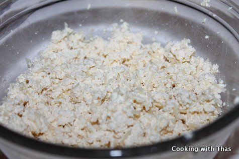 Tofu-Parmesan mix