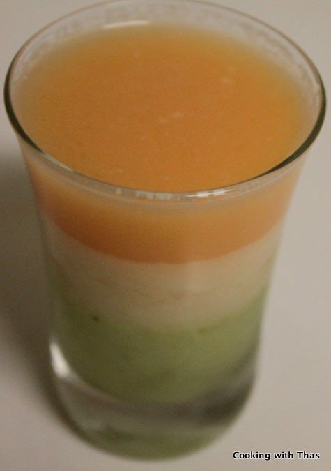 Tri color pudding