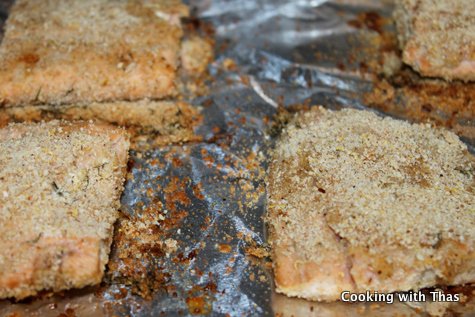 Baked Salmon right from the oven