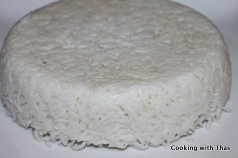 Cooked basmati rice