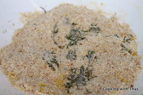 dill-lemon breadcrumbs