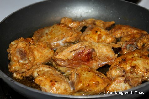 frying chicken