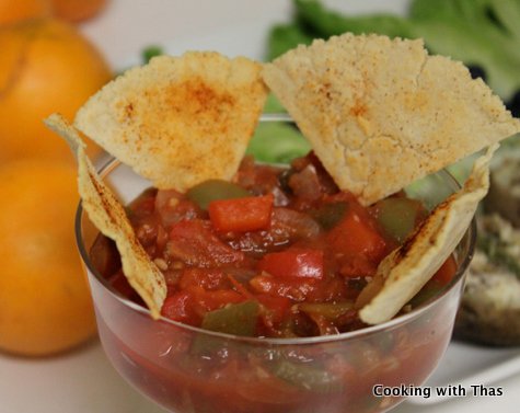 Homemade Baked tortilla chips