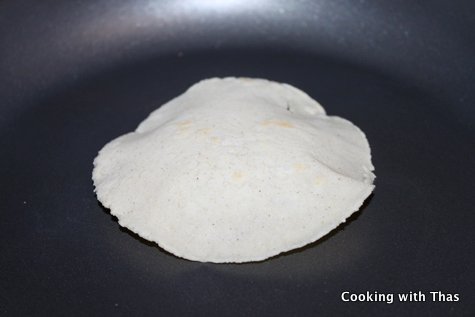 Puffed tortilla