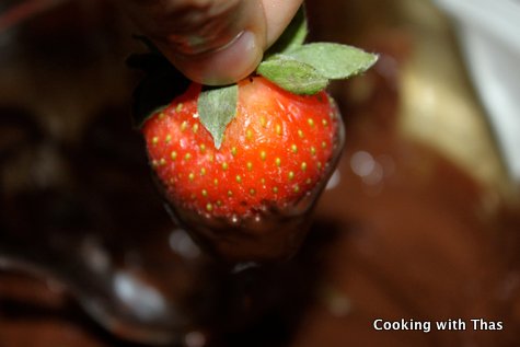 strawberry dipped in chocolate