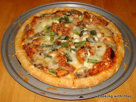 Wingless Buffalo Chicken Pizza