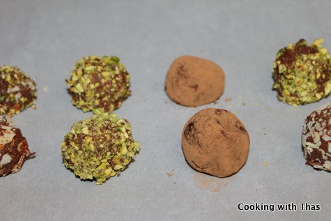 chocolate truffle to set
