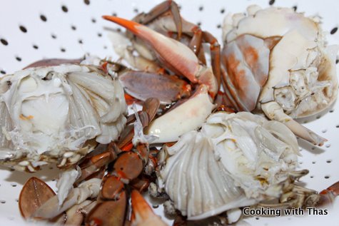 Cleaned crab
