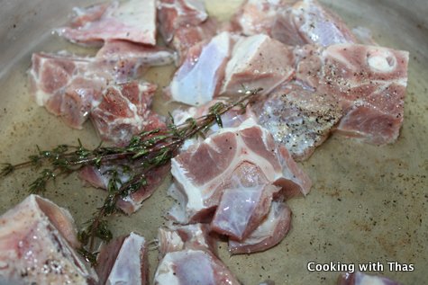 Cooking goat