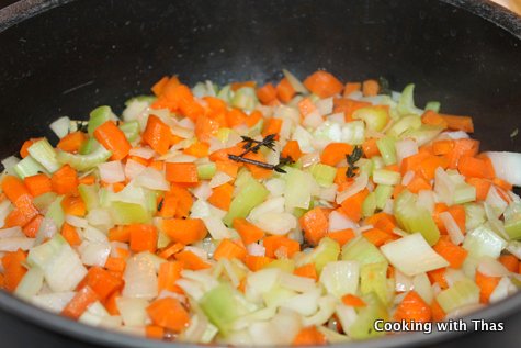 cooking veggies