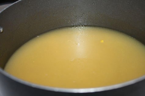 making sweet corn chicken soup