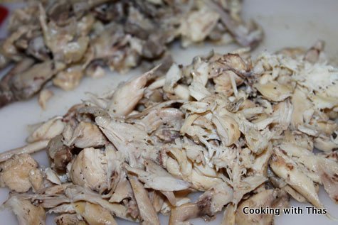 shredded chicken