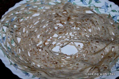 roti jala or malaysian net crepes