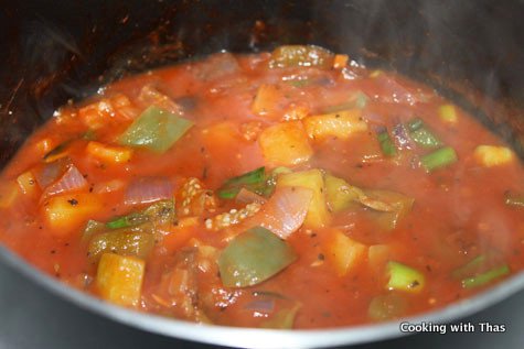 hearty veggie sauce