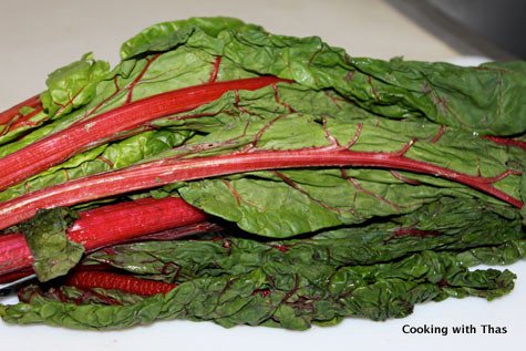 red swiss chard