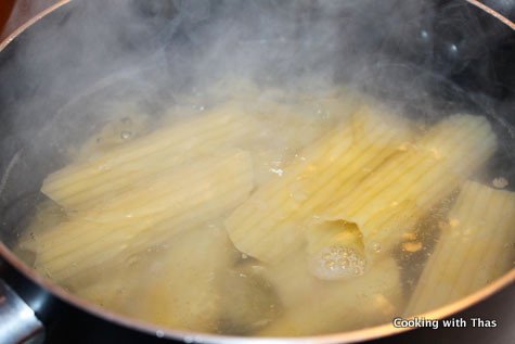 cooking manicotti