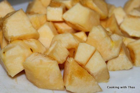 diced squash