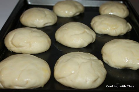 dinner rolls egg washed