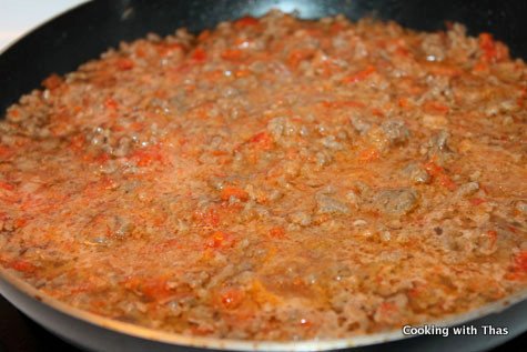 ground beef with veggies
