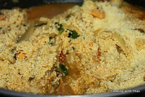 making sea food couscous