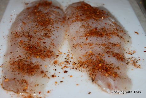Cajun seasoned Tilapia