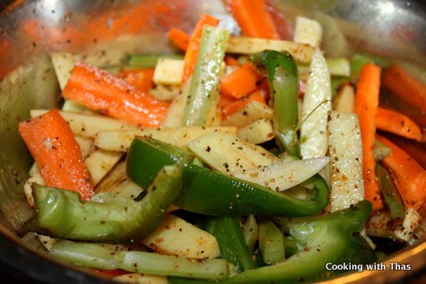 cajun seasoned veggies