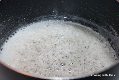 making sugar syrup